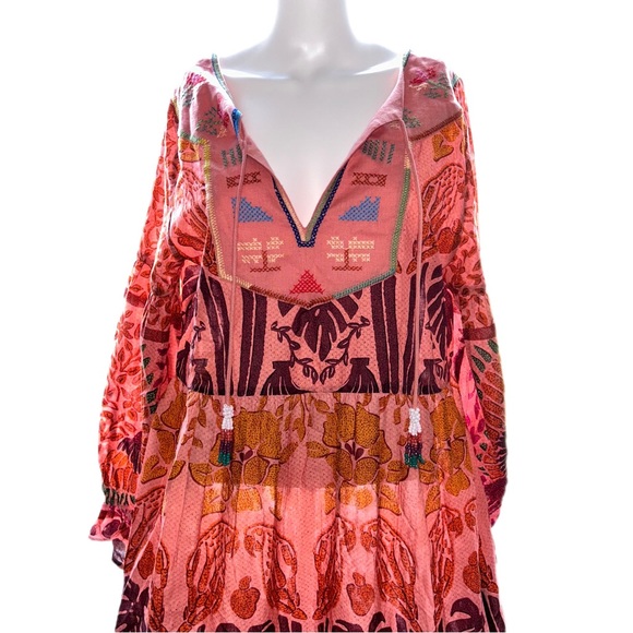 FARM Rio Ainika Print Macaws Maxi Dress Size Small - Picture 10 of 12